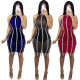 Mature Women Sexy See Through Sleeveless Pencil Dress L0276