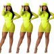 Plus Size Lady Sets Condole Belt Bikini Long Sleeve Mesh Dress ZH5096