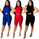 Pure color sexy lace women's casual fashion suit YY5199