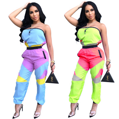 Dew Shoulder Multicolor Jumpsuit For Daily Wear LA3100