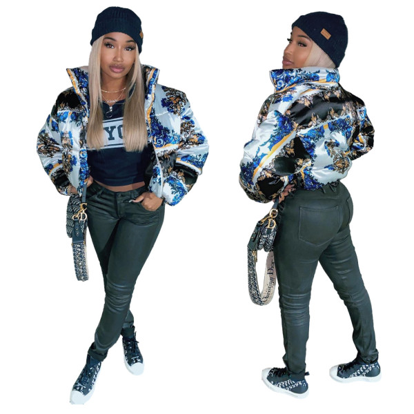 Fashion autumn and winter new bread jacket down jacket quilted jacket QZ4555