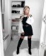 Wholesale Loose Sleeves Short Dress Without Belt BS1015