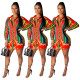 Euramerican Comfy Multicolor Long Sleeves Shirt Dress SDD9128