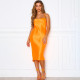 Sling Back Satin Sexy Pajama Dress Women YB9059