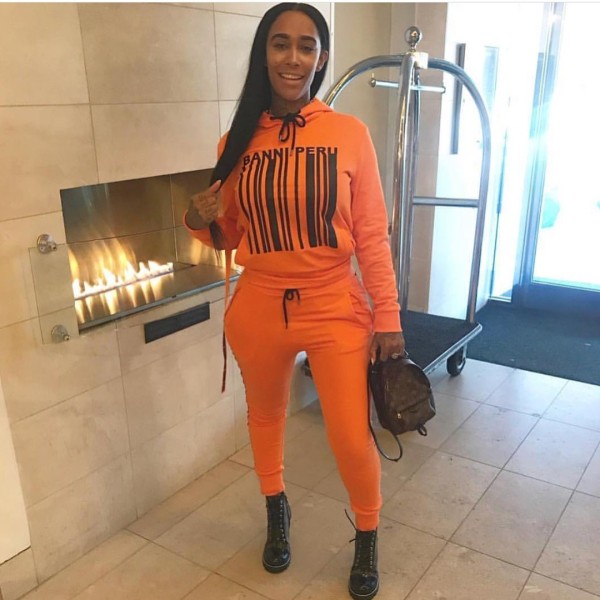 Casual Sports Suits Hoodie With Skinny Pants N9058