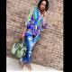 Stylish Ladies Colorful Half Sleeves Stripe Dress HH8843