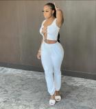 Sexy Mini Tshirt Tops With Long Pants  2 pcs Women Sets FF1024
