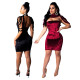 Sexy Cheap Solid Color Halter Neck Short Dress WY6494