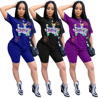 Fashion casual women's burning flower positioning anime suit ZH5196