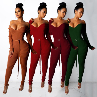 Off-the-shoulder Jumpsuits FZB8323