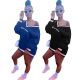 Fashion Letter Print Knitting T Shirt Dress YX9065