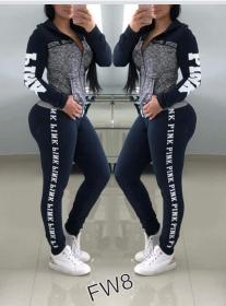 Cheap Zipper Jackets Casual Pants Sets YYL9084