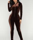 High Quality Long Sleeves Ziper Autumn Winter Jumpsuit N338-L0220