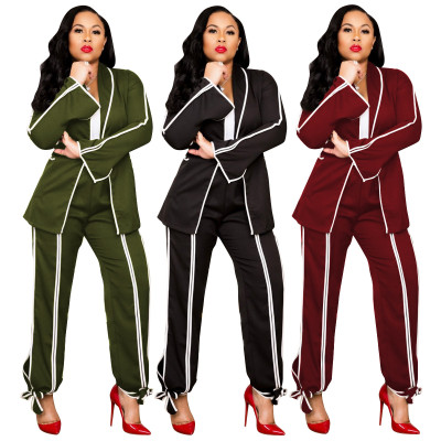 Office Ladies Fashion Bandage 2 Pieces Suits ALS102