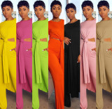 Womens multicolor suit, home service multicolor sports two-piece suit MD373