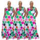 New Arrival Sleeveless Geometric Print Maxi Dress ML7230