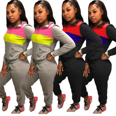 Fashion Color Block Sports Sets AMM8090
