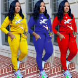 Casual embroidery sports suit TK6026
