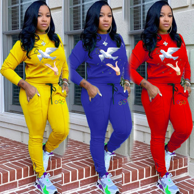Casual embroidery sports suit TK6026
