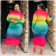 Short sleeve color dress DM124