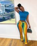 Fashion Casual Multicolor Flared Pants For Women N9126