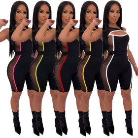 Slim Bodycon Hot Sale Low-Cut Mid Jumpsuit For Women SMR9219
