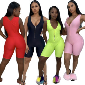 Summer new women's short casual sports jumpsuit B3052