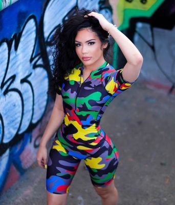 Sexy Women Summer Ropmers Slim Jumpsuit F8199