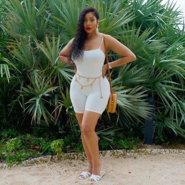 Sexy Knitting Solid Color Suspender Backless Bodycon Jumpsuit ABL4013
