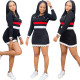 Factory Price Color Patchwork Casual Long Sleeves Bodycon Dress SN3652
