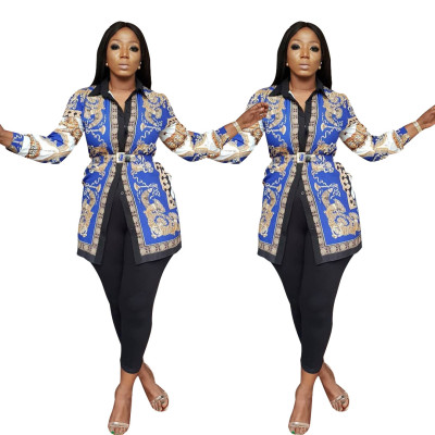 Wholesale Printing Women Long Sleeves Shirts For Sale YZ1647