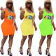 Cheap Polyester Clothes Fashion Sleeveless Wrap Dress QQ5118