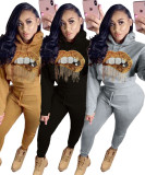 Explosion Models Sport Outfits Pullover Hoodie Tight Pants LY5117