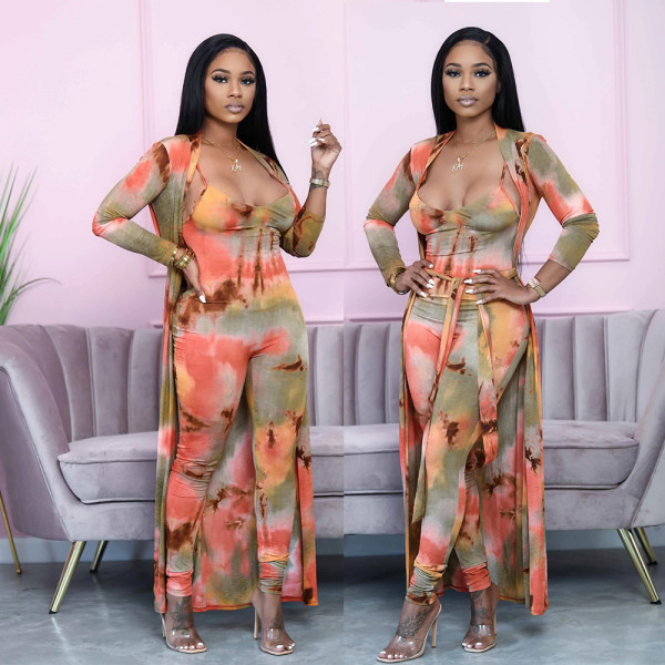 Two-piece fashion jumpsuit cloak BD8022