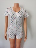 Cute printed jumpsuit FF1018