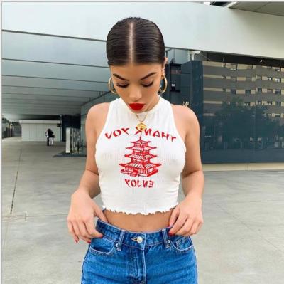 Chinese elements printed fashion slim short-sleeved T-shirt summer XE936772