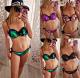 AB face sequins sexy big split swimsuit QS-1826