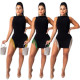 Female Sleeveless Clubwear Fringe Sexy Bodycon Mini Dress JLX8872