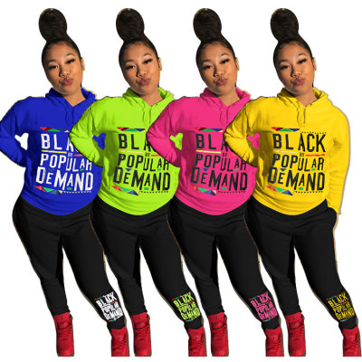Bodycon Plus Size Letters Printing 2 Pieces Sport Outfits MTY6205