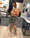 New Arrival Camouflage Work Shorts For Women LD8329