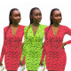 HOT-HOT Letter Print Sexy Slim Long Sleeve Shirt Dress LD98030
