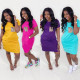 Women's Leopard Print Pocket Fashion Dress YZM5010
