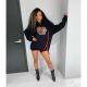 New Arrival Zipper Hoodie Long Sleeves Dress ARM8036