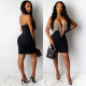 Sexy Slim Bodycon Off Shoulder Tassel Wrap Dress CCY8109