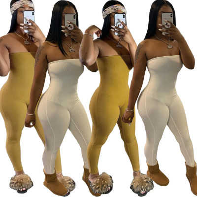 Sexy knitted pit strip tube top tights DN8391