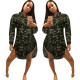 New Design Camouflage Polo Collar Leisure Dress ED8055