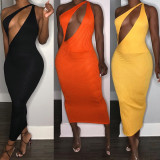Vest stripe slim dress nightclub dress FSX120