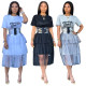 Stylish Women Short Sleeves Casual Dress For Daily Wear SN3578