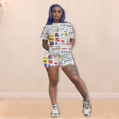Personally printed two-piece suit YF8045