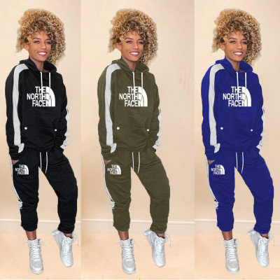 Women Hoodie Tight Pants Sport 3 Colors Outdoor Outfits KSN5093